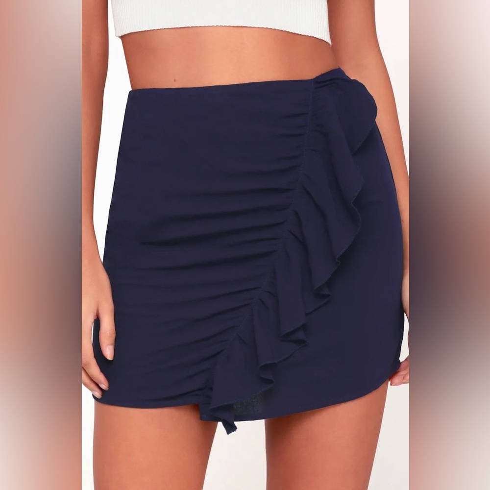 NWT Lulus Canistota Ruffle Mini Skirt - Picture 7 of 7